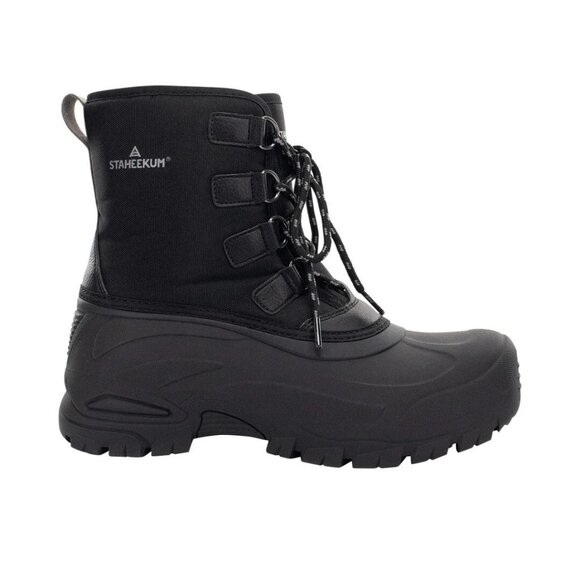 Staheekum Men\'s 8 Winter Snow Boots Waterproof Insulated Outdoor Faux Fur Black main image 13
